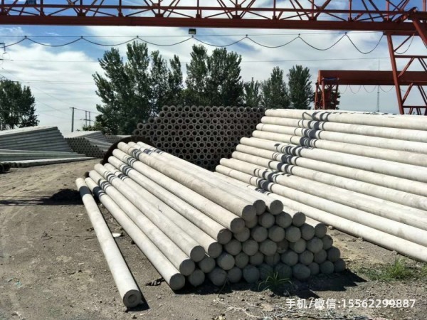 建湖190*10米非预应力水泥电线杆